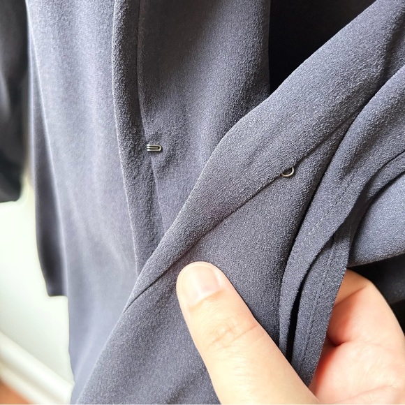 Eileen Fisher silk drape shawl collar blazer - Picture 6 of 10